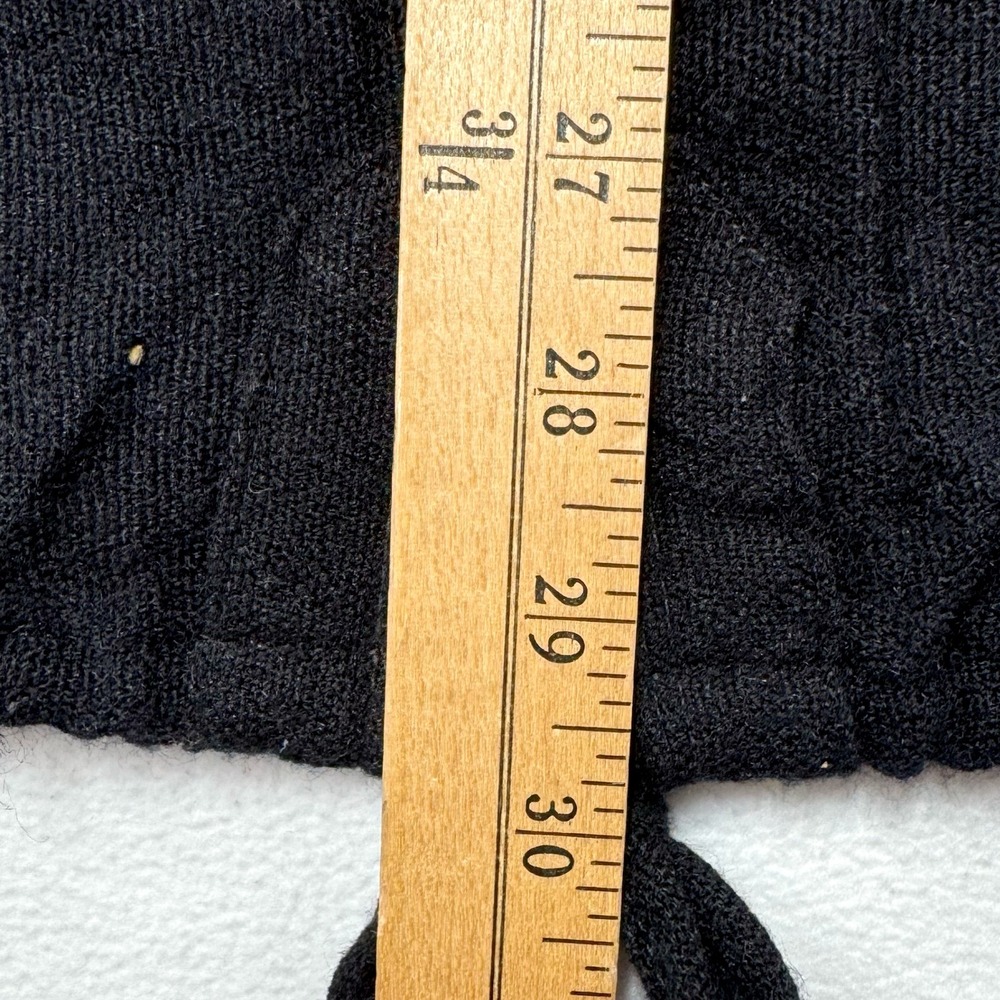 Andes Artesanias Vintage Wool Cotton Patchwork Henley Pullover‎ Sweater Black L - Picture 9 of 10